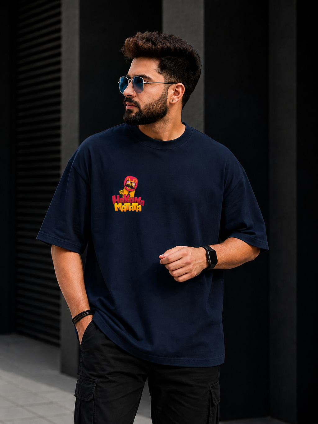 No Worries Quote Oversized T-Shirt | Oversized T-Shirt Drop Shoulder Streetwear India Graphic Tee