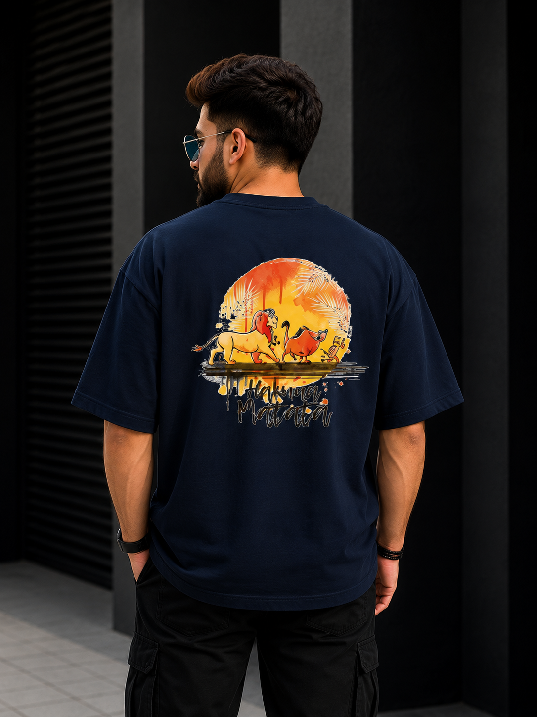 No Worries Quote Oversized T-Shirt | Oversized T-Shirt Drop Shoulder Streetwear India Graphic Tee