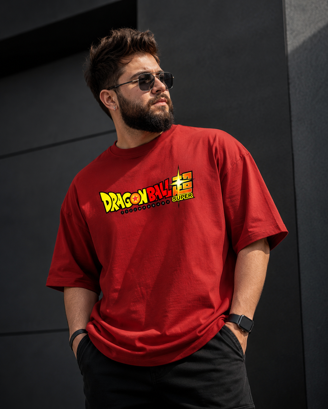 Dragon Ball Saiyan Evolution Oversized Tee | Oversized T-Shirt Drop Shoulder Streetwear India Graphic Tee