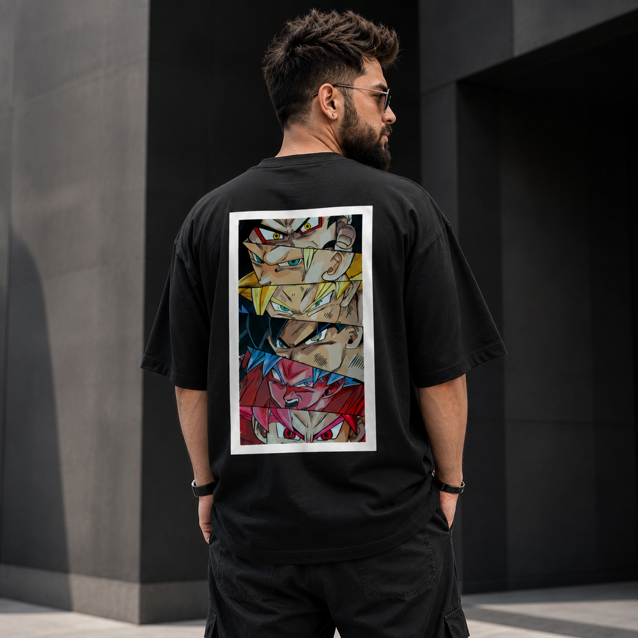 Legendary Shinobi Eyes Oversized Tee | Oversized T-Shirt Drop Shoulder Streetwear India Graphic Tee