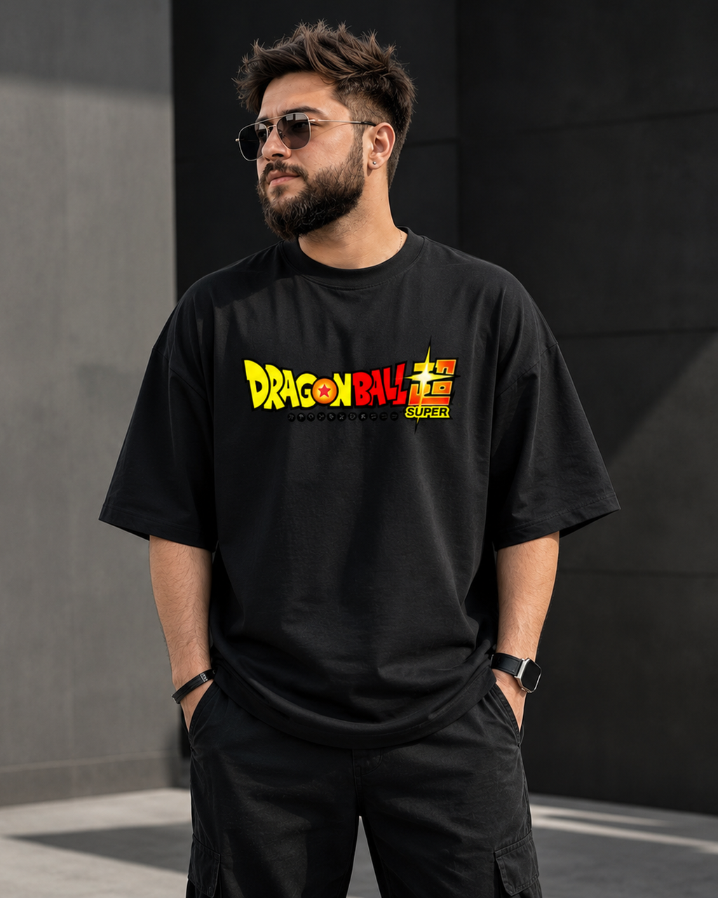 Dragon Ball Z Battle Faces Oversized Tee | Oversized T-Shirt Drop Shoulder Streetwear India Graphic Tee