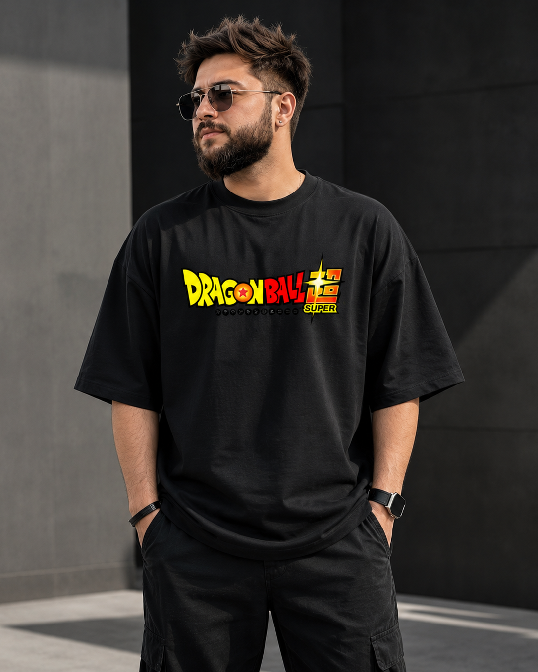 Dragon Ball Z Battle Faces Oversized Tee | Oversized T-Shirt Drop Shoulder Streetwear India Graphic Tee