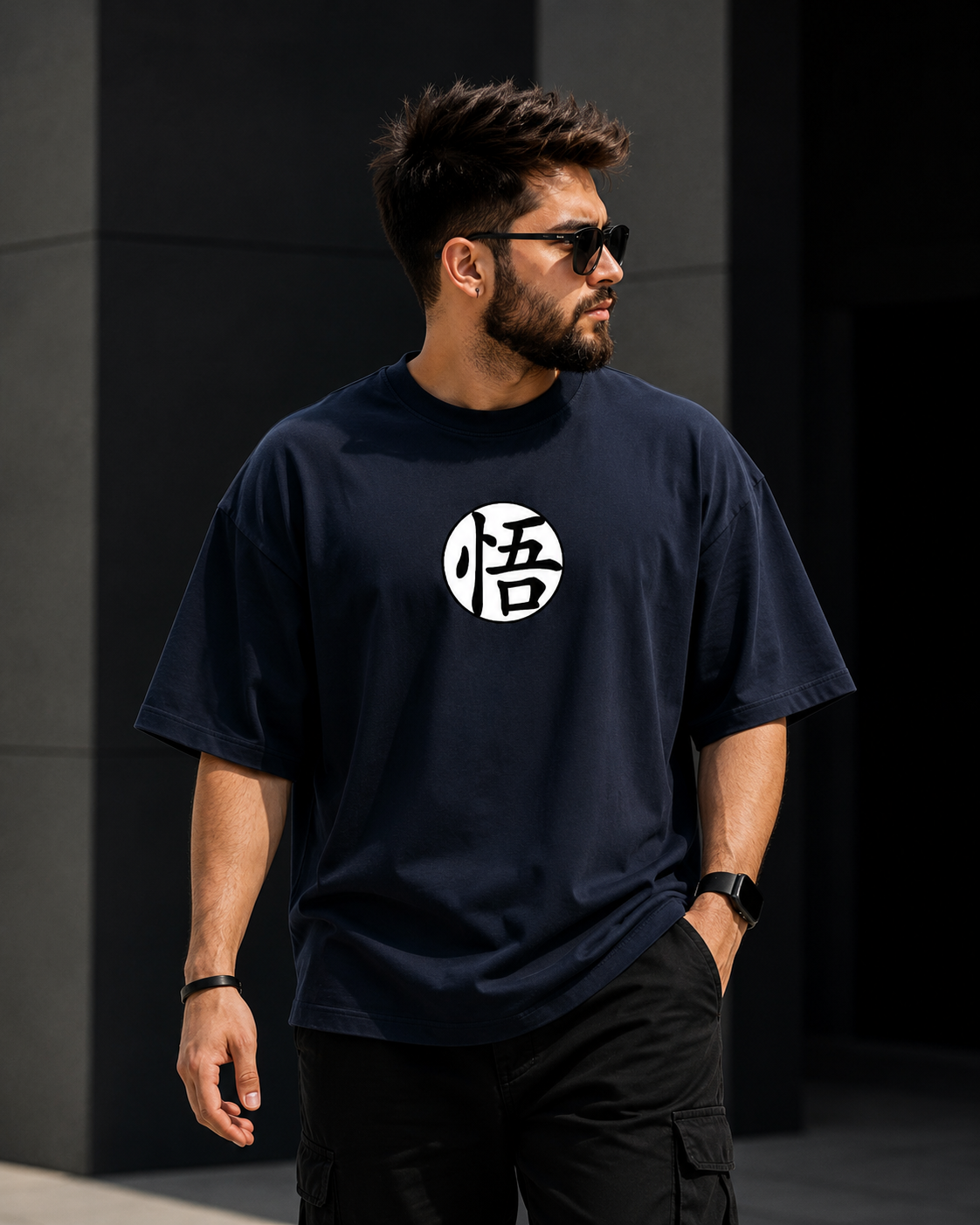 Legendary Shinobi Eyes Oversized Tee | Oversized T-Shirt Drop Shoulder Streetwear India Graphic Tee