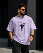 Saiyan Warrior Anime Oversized Tee | Oversized T-Shirt Drop Shoulder Streetwear India Graphic Tee